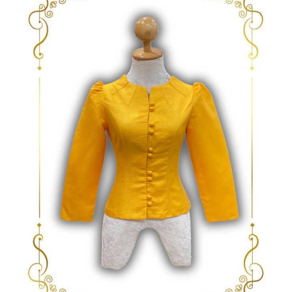 งานเสื้อไหม2เส้น แบบคอไลลา