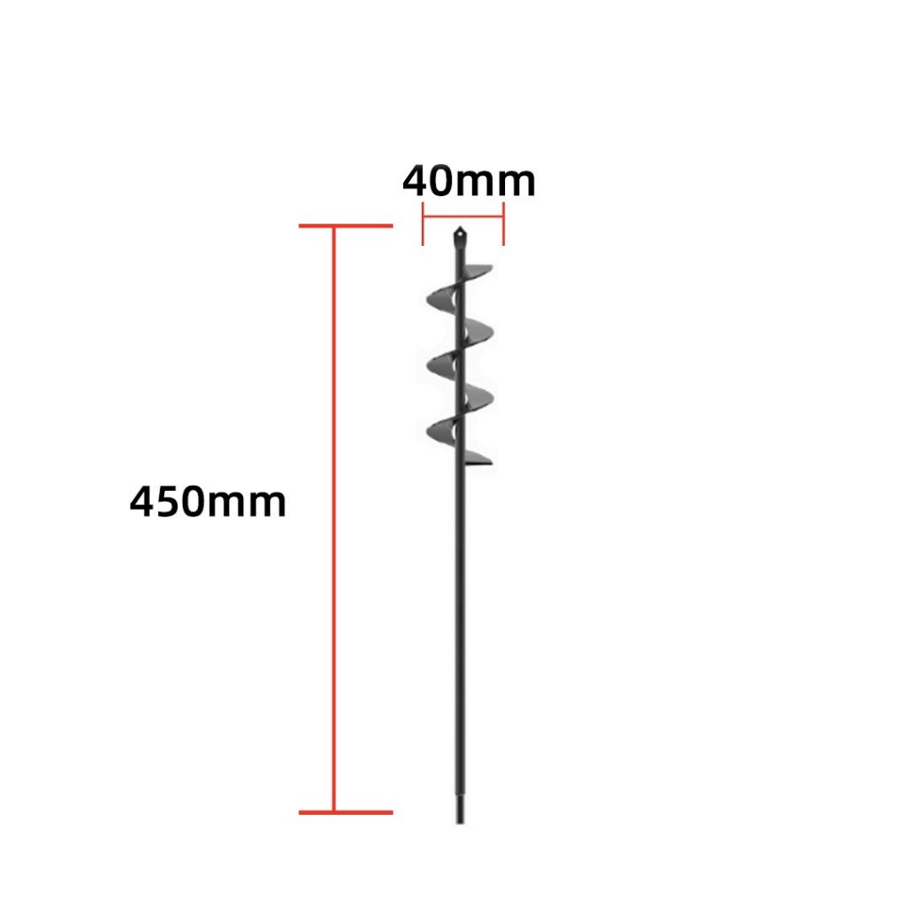 ดอกสว่านเจาะดิน ดอกสว่านปลูกต้นไม้ สำหรับสว่านไฟฟ้า สว่านไร้สาย  Auger Drill Bit Garden Planting Soil Digger - รูปที่ 2