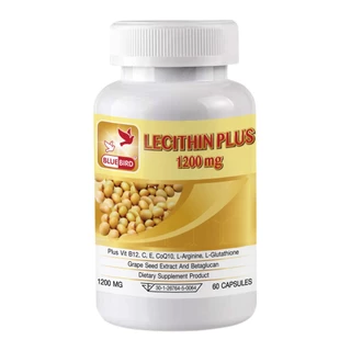 [1แถม1]เลซิติน พลัส Lecithin Plus ตรา บลูเบิร์ด 1200 มิลลิกรัม 60 แคปซูล