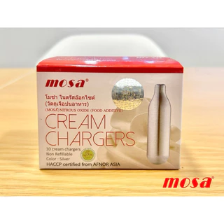 ❤️มีส่งด่วน❤️ MOSA cream chargers (ยกลัง 36boxs) แก๊สสำหรับวิปครีม ใช้งานง่าย