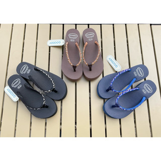 Awr951 รองเท้าฟองน้ำส้นสูง by GOODDY รุ่นหูหนีบมัดเส้นเพชร