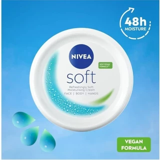 NIVEA.SOFT LIGHT MOISTURIZING CREAM FACE [BODY]HANDS]100ML EXP7/27