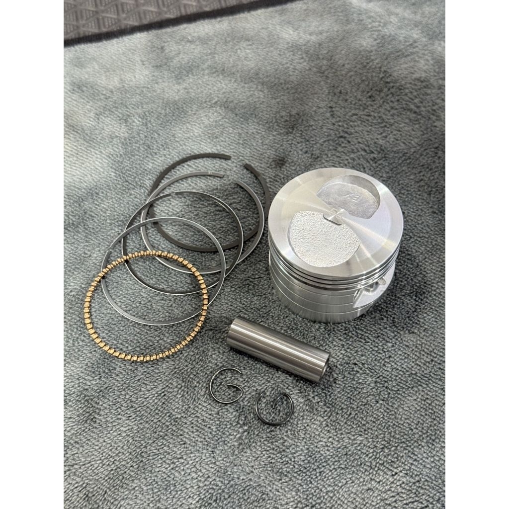 ลูกสูบ53 mm พร้อมแหวนสูบ สลักสูบ กิ๊บล็อค ครบชุด