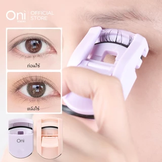 Oni Eyelash Curler Portable Lash Curler with 1 Silicone Refill Pads Mini Eye Lashes Curlers ที่ดัดขนตา คลิปขนตา