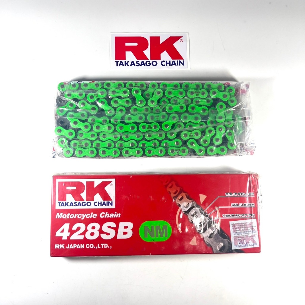 โซ่ (RK) สีเขียว CG 428 SB 428-132L สีเขียว รหัสสินค้า 9555217632014