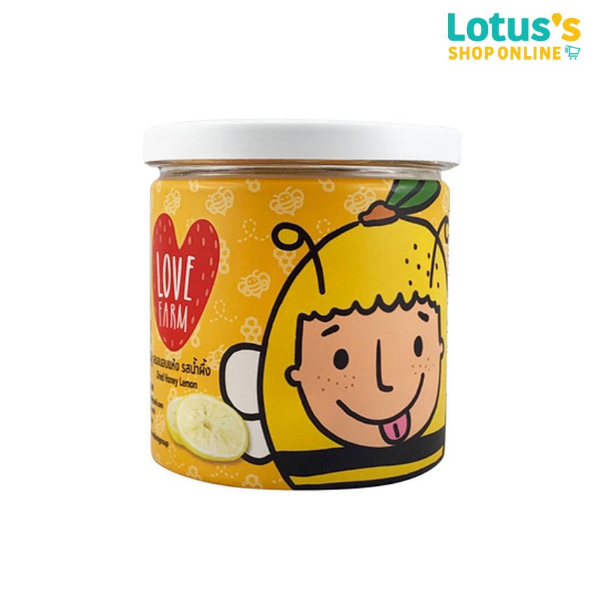 เลิฟ ฟาร์ม เลมอนอบแห้ง รสน้ำผึ้ง ขนาด 120 กรัม LOVE FARM DRIED HONEY LEMON 120 G.