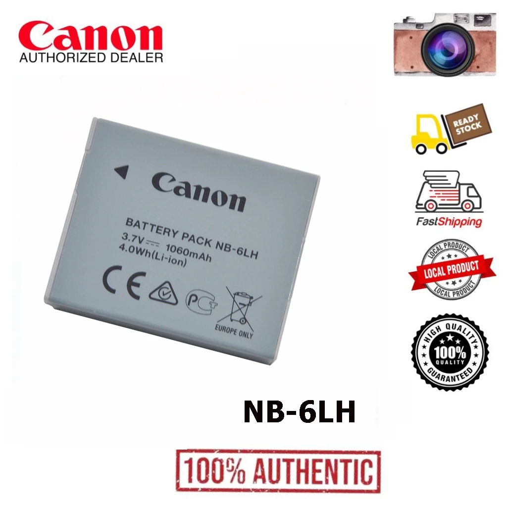 แบตเตอร์รี่กล้อง & แท่นชาร์จ Canon NB-6L / NB-6LH 10S, IXY 110 IS, IXY 200F, IXY 30S, IXY 32S, IXY D