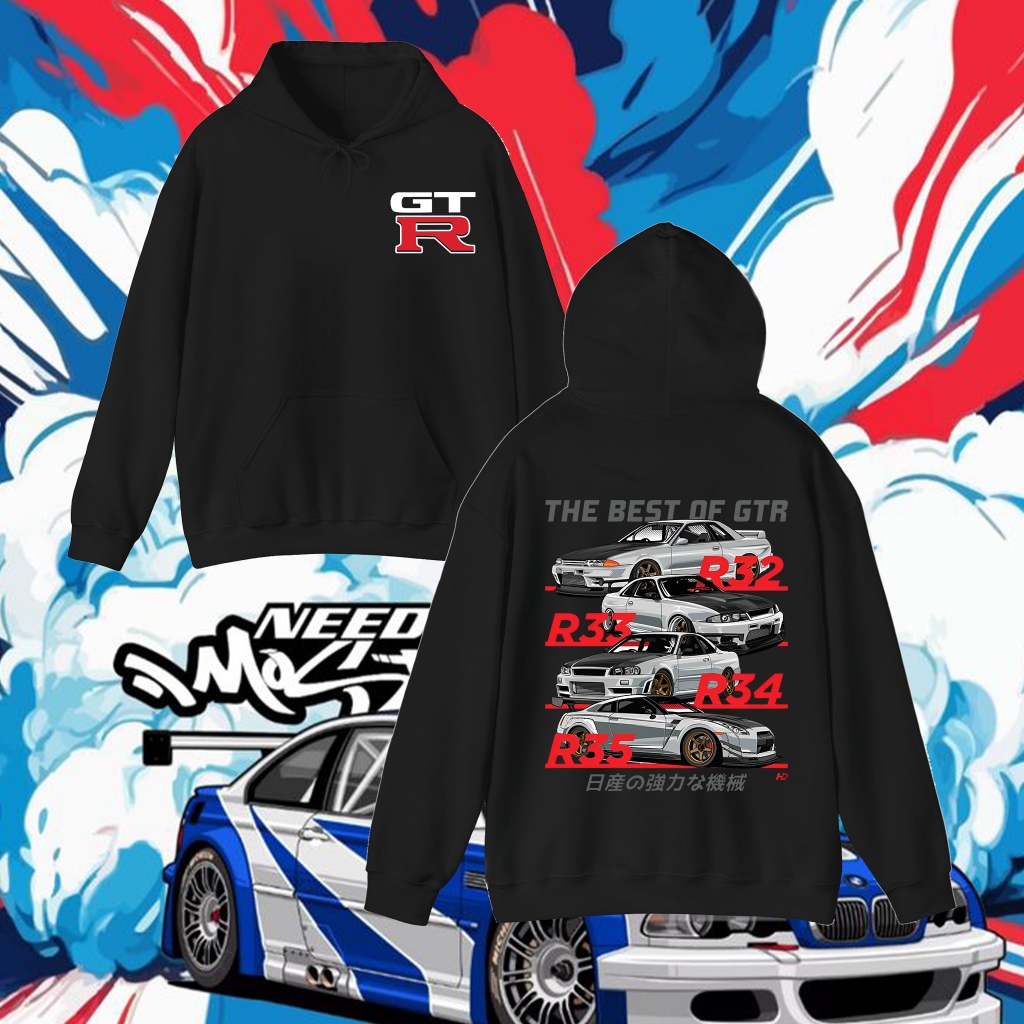 Hoodies Nissan GTR Nissan Hoodies GTR Nismo Hoodies R35 R32  สันทนาการ เสื้อฮู้ด เหมาะสำหรับสวมใส่ทุ