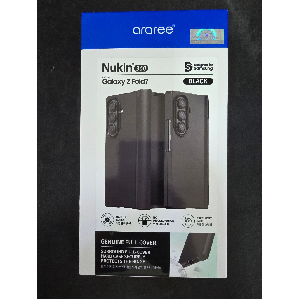 เคส Araree Z Fold 7 Nukin 360 (สีดำ) ของแท้ สำหรับ [มือสอง สภาพเหมือนใหม่]