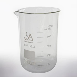 บีกเกอร์ทนไฟ (Borosilicate Glass) 25 / 50 / 100 / 150 / 250 / 500 / 600 / 1000 / 2000 / 3000 / 5000 มิลลิลิตร (ฺBeaker)