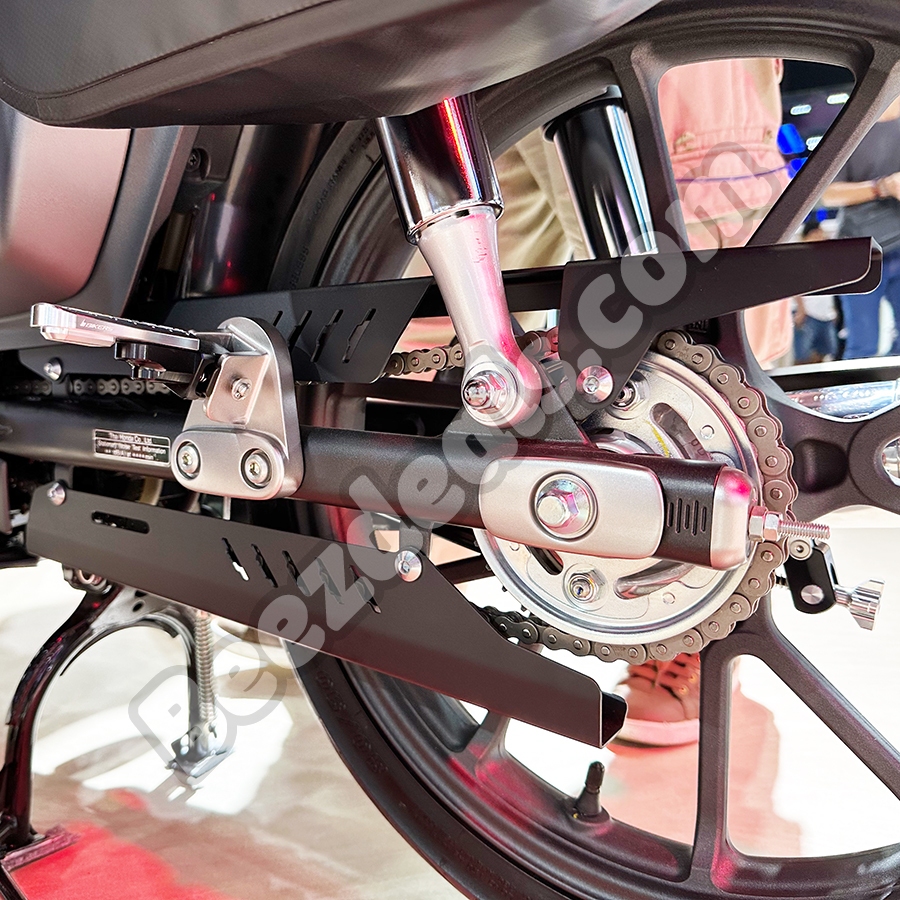 Kitaco ชุดครอบโซ่ (ดำ) บังโซ่ Honda Super Cub C125