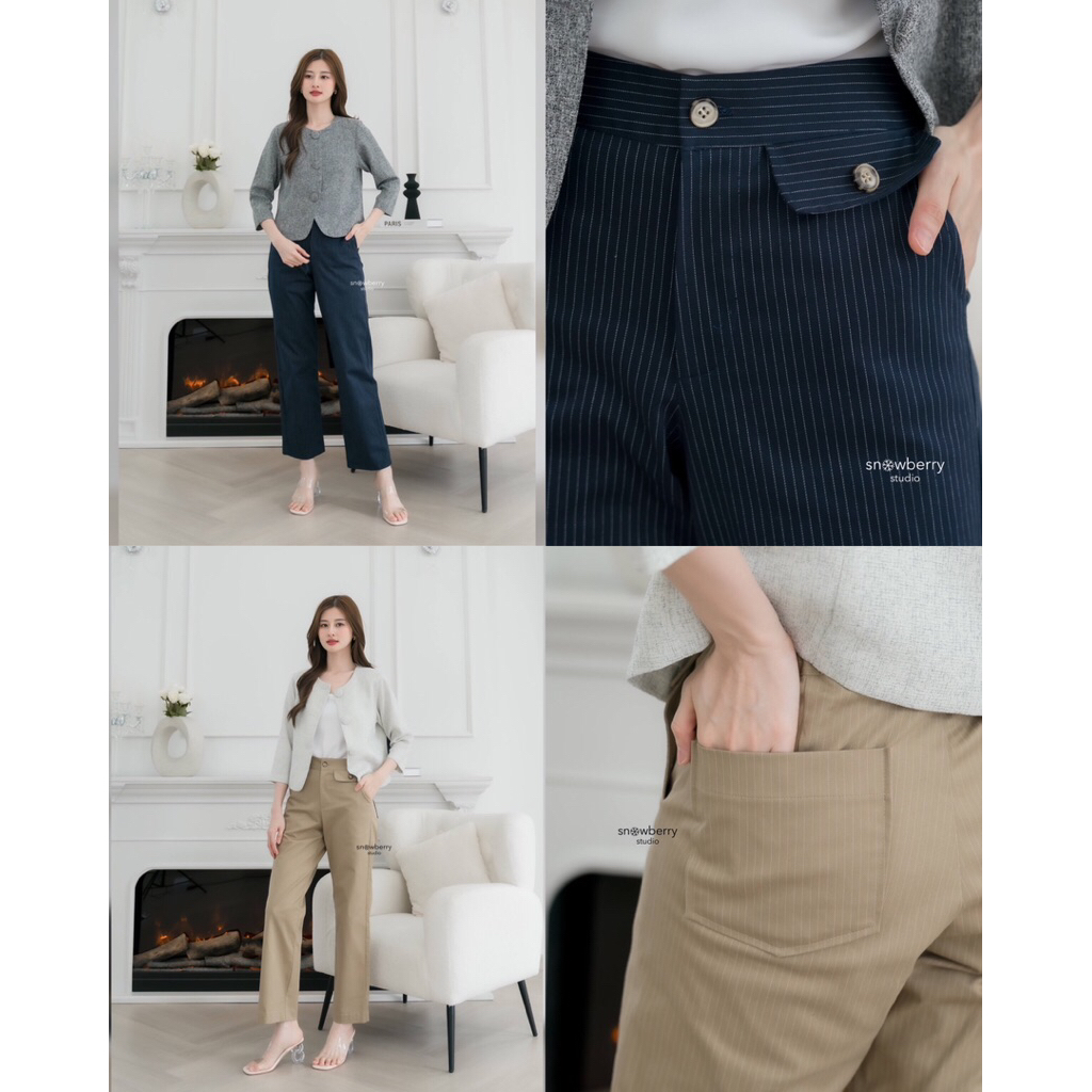 Striped basic pants (SNST)