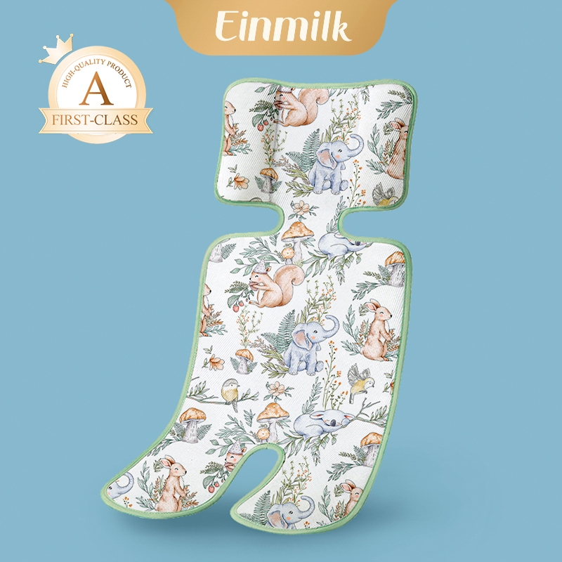 🎁กล่องของขวัญ】Einmilk แผ่นรองรถเข็นเด็กแบบเย็น ระบายอากาศ เบาะรองนั่งเด็ เดินทางสบายสำหรับเด็ก QMAC