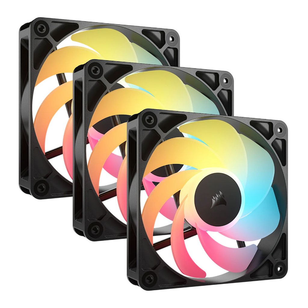 FAN CORSAIR RS120-R RGB TRIPLE PACK ARGB BLACK / WHITE (CO-9050196-WW)