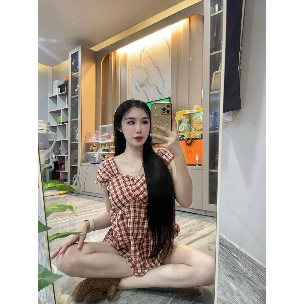 #Nantana setเสื้อดีเทลบิดหน้า ตัวยาวลายน่ารักๆ แมทมากับกางเกงขาสั้นสีขาว ใส่เป็นมินิเดรส วันชิล
