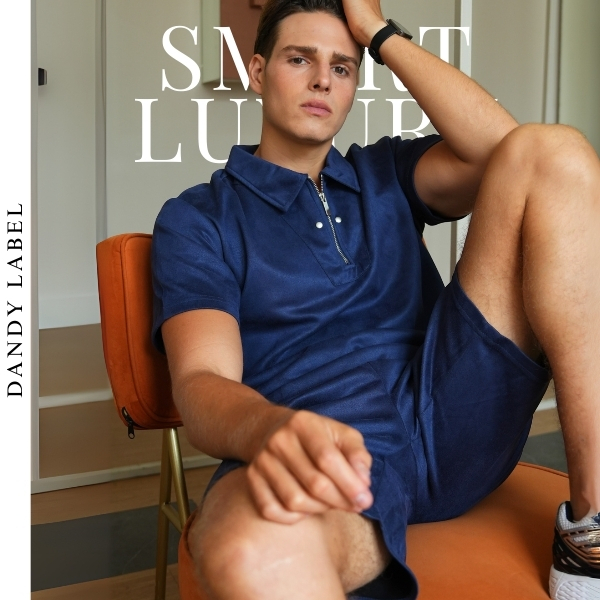 [3สี]ชุดเซ็ต ผ้าSuede หนังกลับ DANDY LABEL ดีไซน์ Smart Luxury Set เสื้อ+กางเกง Limited Edition หมดแล้วหมดเลย