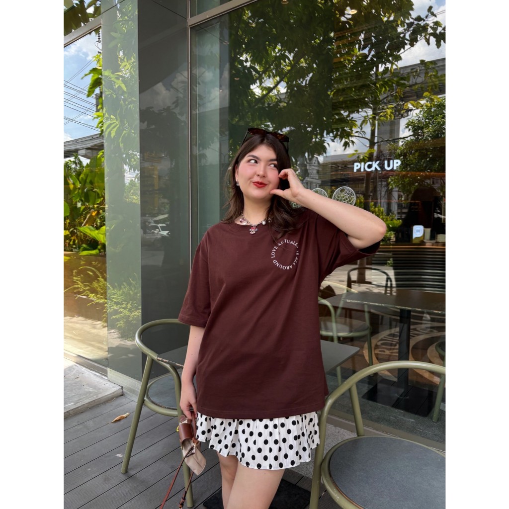 CurveG All Around Love T-Shirt เสื้อโอเวอร์ไซส์ออล อราวด์ เลิฟ - รูปที่ 4