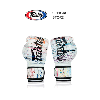 Fairtex นวมชกมวย BGV14 Painter นวมมวยหนังไมโครไฟเบอร์ ทนทาน เบา นวมต่อยมวยสำหรับฝึกซ้อมหรือแข่งขัน | Boxing Gloves