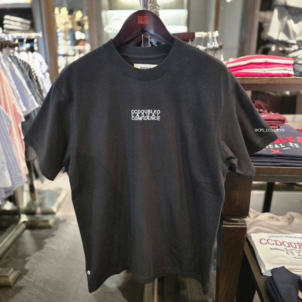 🛍 เสื้อยืด CC DOUBLE O CCOO ผู้ชาย คอลใหม่ล่าสุด ของแท้💯% จัดส่งพร้อมถุงShop