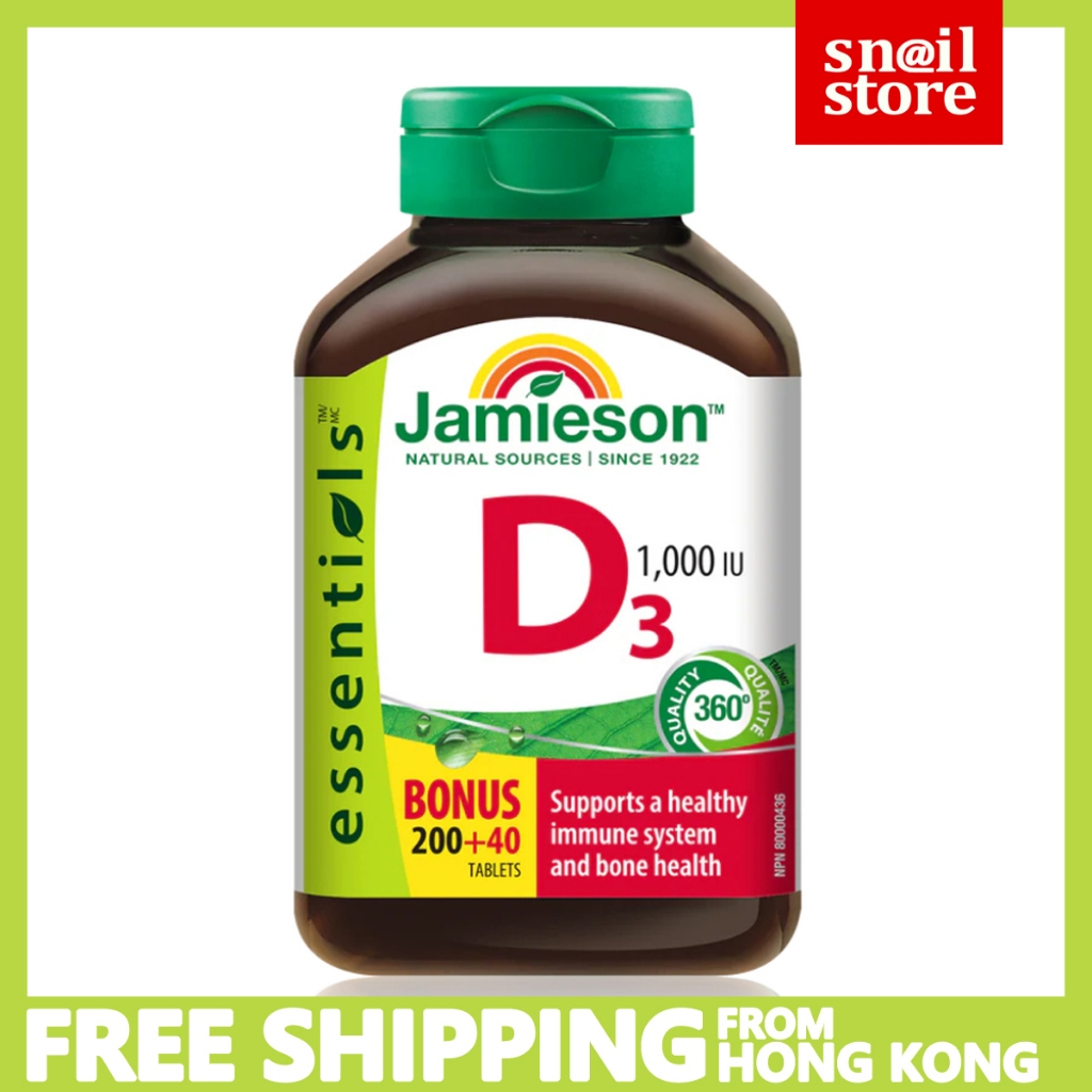 Jamieson Vitamin D3 1000 IU (240 tablets) 維他命 D (1000 IU) 240 粒 （EXP 2028）