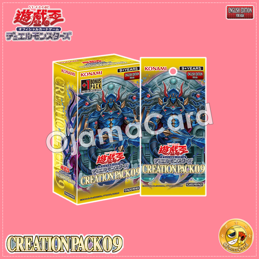 Yu-Gi-Oh! OCG English Edition for Asia — Creation Pack 09 [CR09-AE] +1 Bonus Pack [CR09-AES]「1 Box」