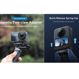 Telesin DJI Osmo360 / Action 6 / 5Pro / 4 / 3 Magnetic Two-claw Adapter