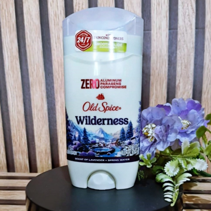 New ของแท้ 100%  สำหรับผู้ชาย เข้ม เทห์ เหงื่อเยอะ ระงับกลิ่นกาย Old Spice Men's Deodorant Aluminum-Free* Wilderness