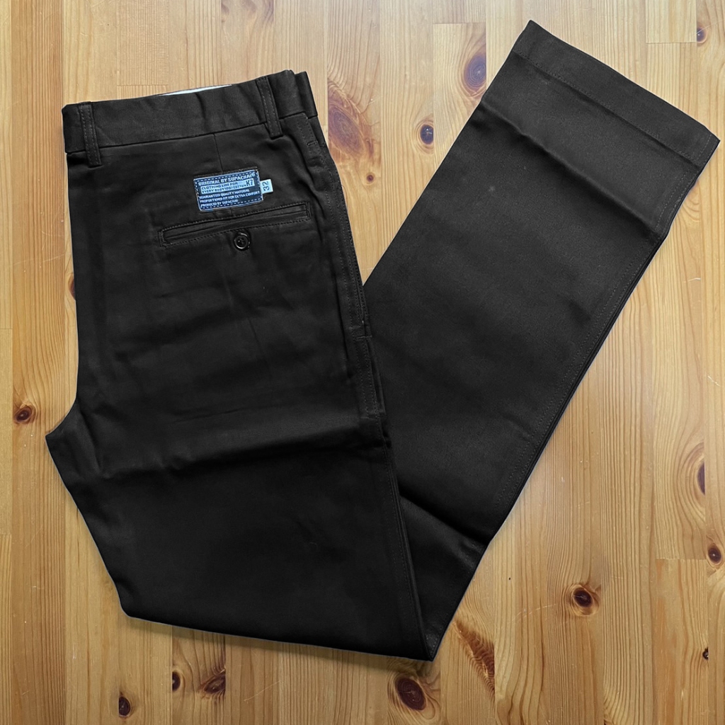 K7 กางเกงขายาว ผ้าชิโน ขากระบอก 8นิ้ว 9นิ้ว 10นิ้ว ผ้าหนา