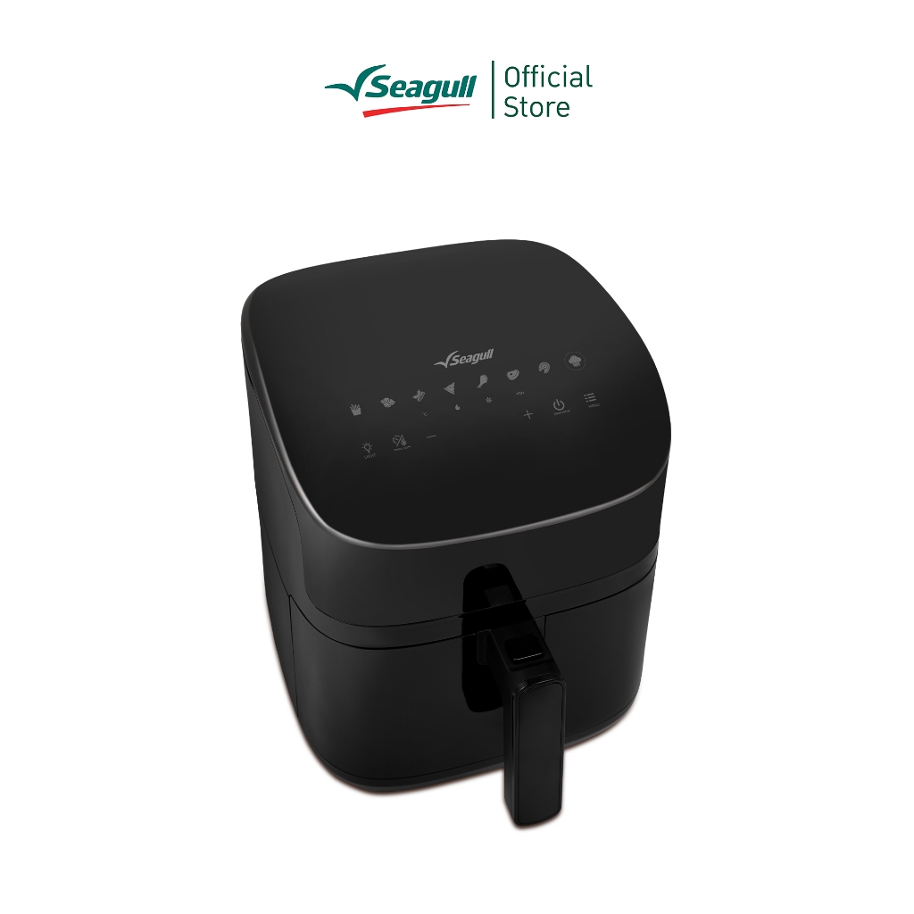 Seagull หม้อทอดกรอบไร้น้ำมัน ดิจิตอล ขนาด 5 ลิตร (สีดำ) Digital Air Fryer
