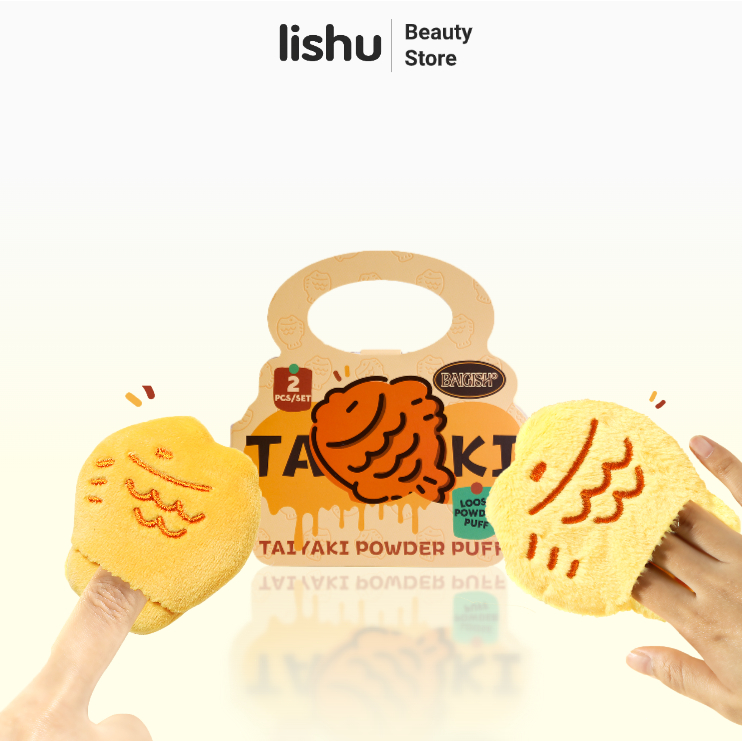 Lishu Taiyaki Marshmallow พัฟแป้ง ฟองน้ำแต่งหน้าน่ารักสำหรับรองพื้นคุชชั่น คอนซีลเลอร์ รองพื้นแบบลิควิด