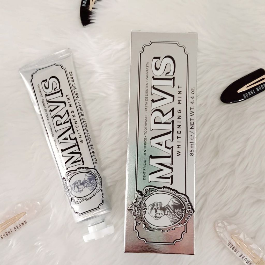 🔥เก็บโค้ดทักแชท🔥🤍ของแท้ฉลากไทย🤍Marvis ยาสีฟันมาร์วิส ไวท์เทนนิ่ง มินต์ Marvis Whitening Mint 85ml