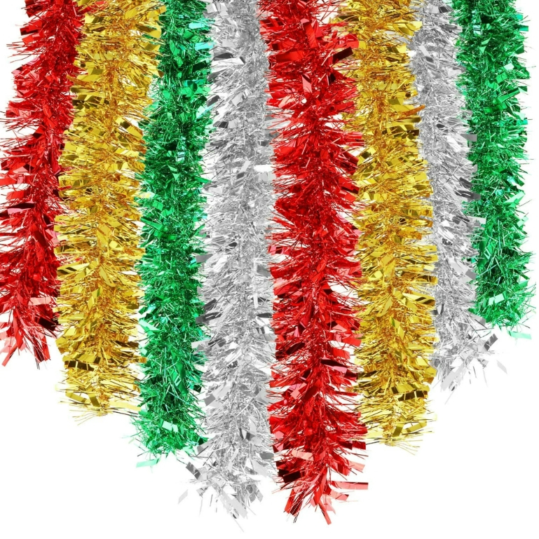สายรุ้ง ประดับ ปีใหม่ คริสต์มาส วันเกิด ปาร์ตี้ 170c Tinsel String Christmas New Year Birthday Party Backdrop Decoration