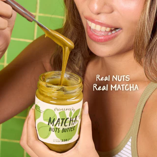 เนยถั่วรวม Matcha Nuts Butter รสมัทฉะ ขนาด 220 g. | Paweenee’s