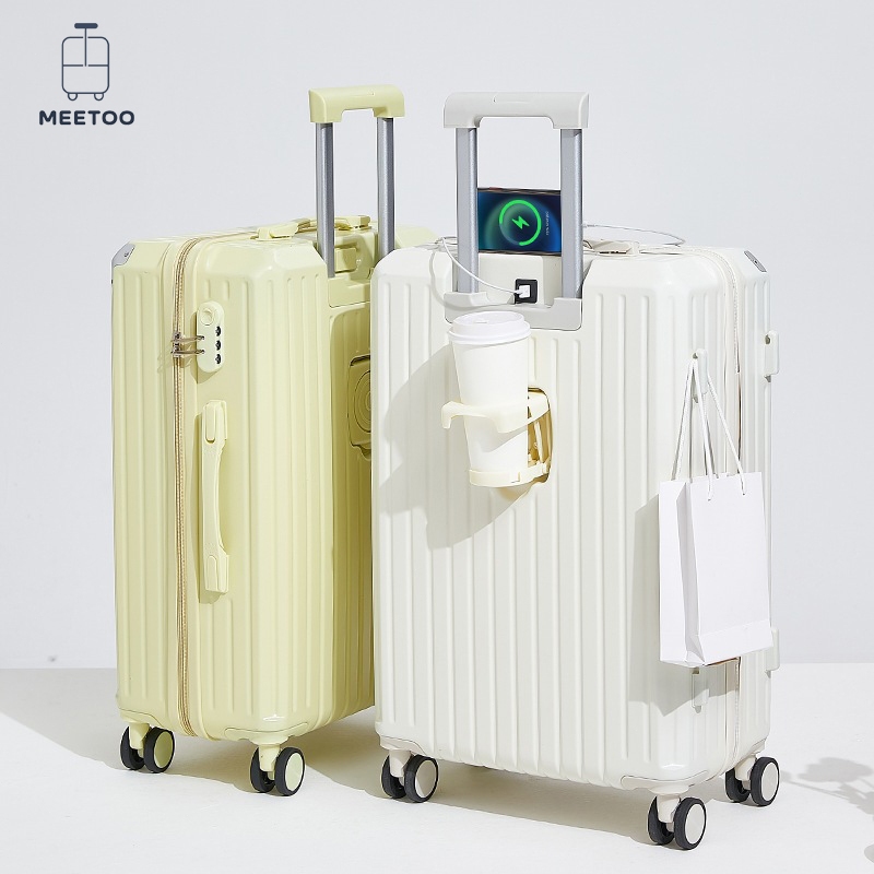 MeeTOO กระเป๋าลาก Weekender Bags 20/24นิ้ว วัสดุPC+ABS แข็งแรงทนทาน ล้อลากคู่360เข็นลื่น ระบบLock 3 รหัสปิ้ง school bags
