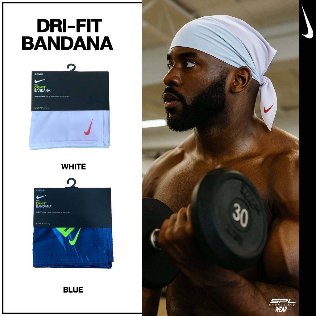 Nike Collection ผ้าโพกศรีษะ Printed Bandana รุ่น N.100.3501.079 BK / N.100.3501.977 BL / N.100.3501.