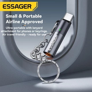 Essager ที่จุดบุหรี่ Type-C พกพาสำหรับการเดินทาง ใช้งานได้กับอุปกรณ์หลายชนิด