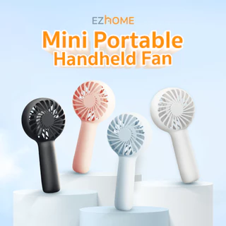 EZhome Mini Portable Handheld Fan พัดลมพกพา พัดลมมินิ Mini Fan แบบพกพา สีพาสเทล