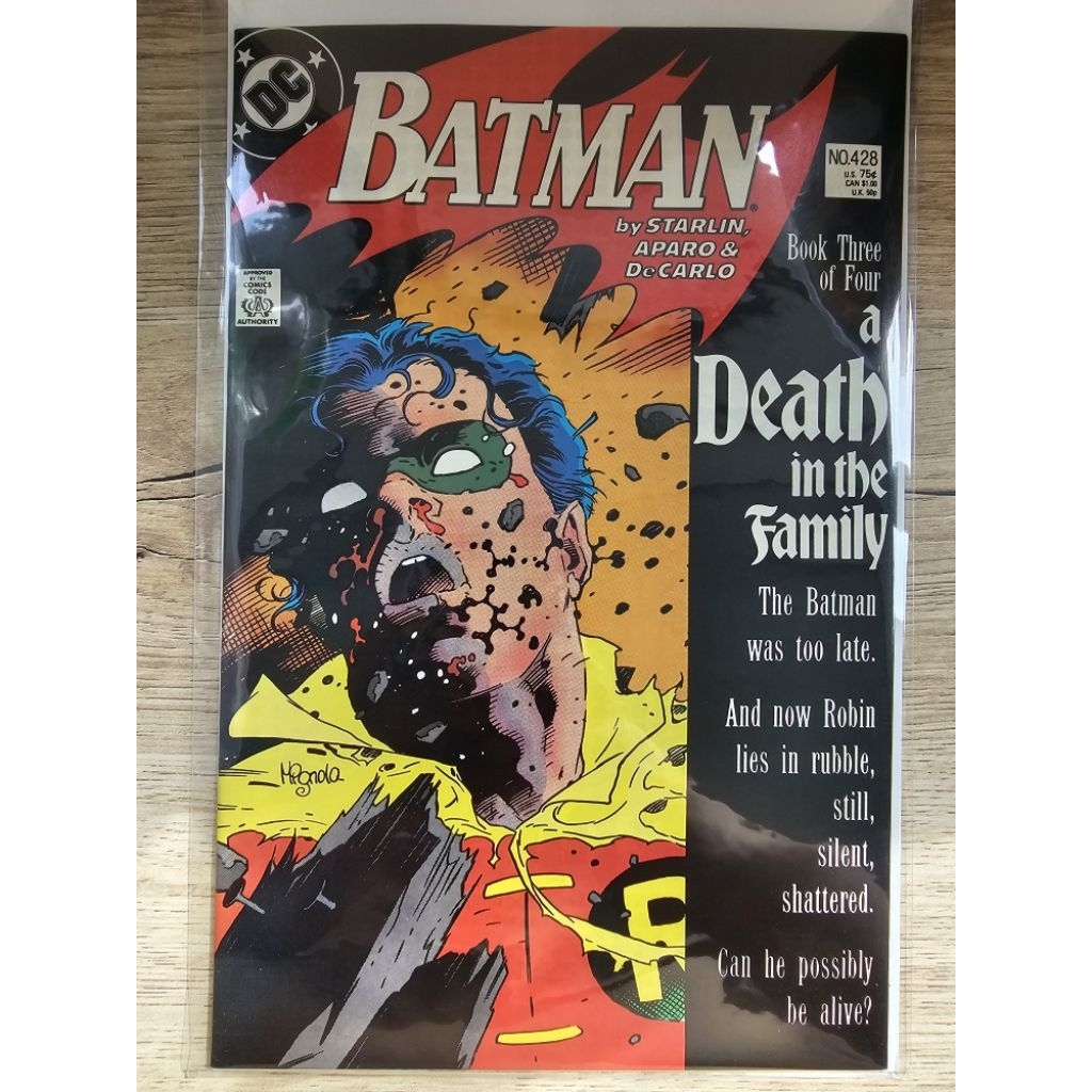 Batman #428 (DC, 1988)
📖 A Death in the Family – Part 3

💀 การตายของ Robin คนที่ 2 [Jason Todd]