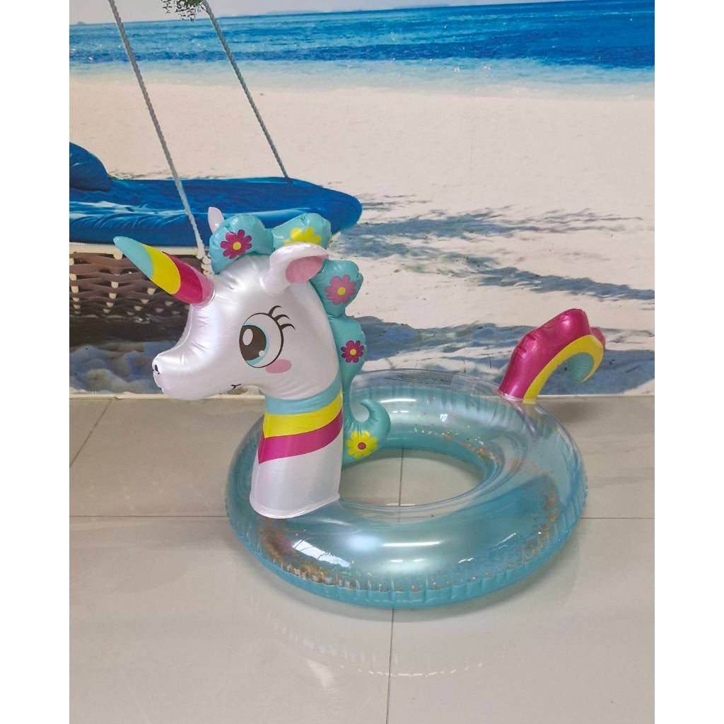 Sainteve  ห่วงยางเป่าลม โพนี่วิ้งๆ สีชมพู (งานถุง) #0795-0862