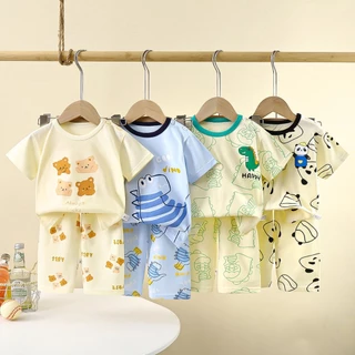 ชุดนอนเด็ก ผ้านิ่ม สำหรับเด็ก1-3 ขวบ ลายน่ารัก นุ่มสบาย ใส่บ้านได้