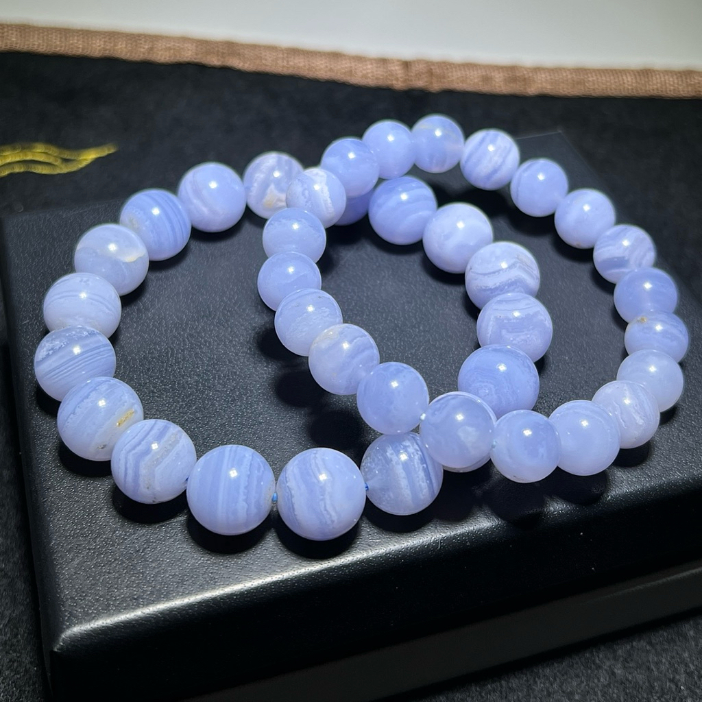 กำไลข้อมือ บลูเลสอาเกต (Agate) หรือ โมรา
