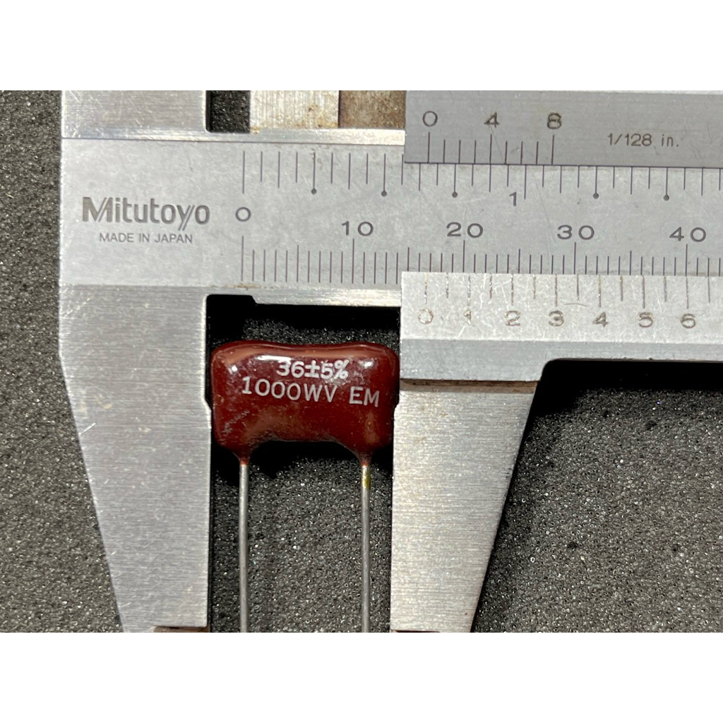 คาปา silver mica capacitor 36pF 1000v 1 ตัว