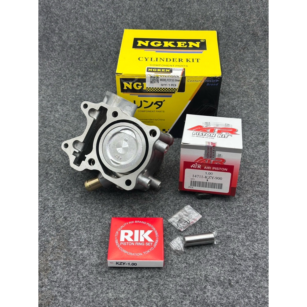 เสื้อpcx150ลูก59มิลเสื้อสูบpcx150ลูก59มิลพร้อมลูกสูบพร้อมแหวนใส่pcx150ได้ทุกรุ่น