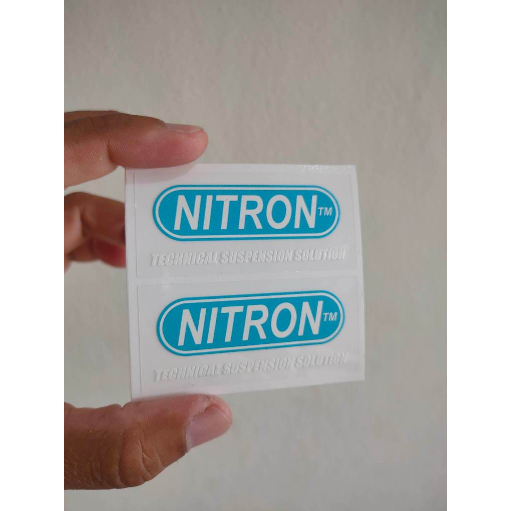 สติ๊กเกอร์ NITRON ติดกระบอกโช๊คหลัง ทดแทนของเดิม