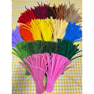 ลวดกำมะหยี่ 7-8 มม. สีสวย พร้อมส่งไวจากไทยจ้า