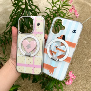 Magnetic Silver Griptok feelsogood.co | กริ๊บต็อกแม่เหล็กเงิน จับและตั้งโทรศัพท์ รองรับ Magnetic
