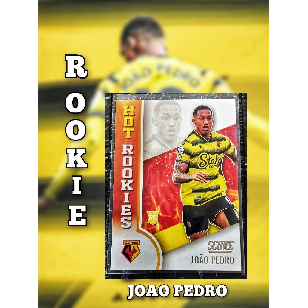 การ์ดฟุตบอล 2020-21 Panini Score Soccer Joao Pedro Hot Rookies ลิขสิทธิ์แท้