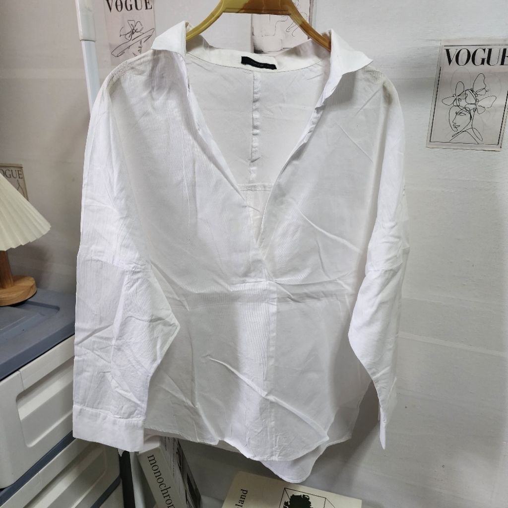 comme ca ism (L) เสื้อคอปกวี งานคอลึก เก๋ๆ