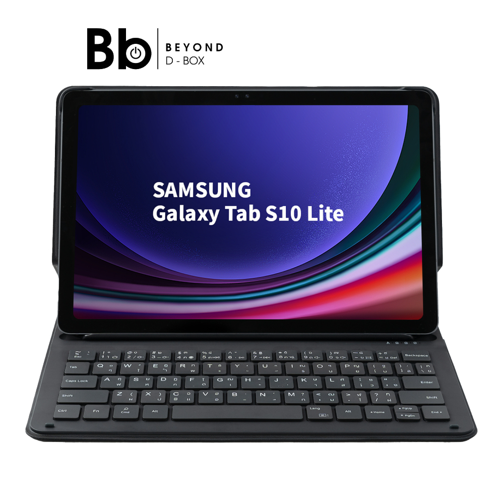 คีย์บอร์ดบลูทูธ Samsung Galaxy Tab S10 Lite Black by BB Beyond D-Box