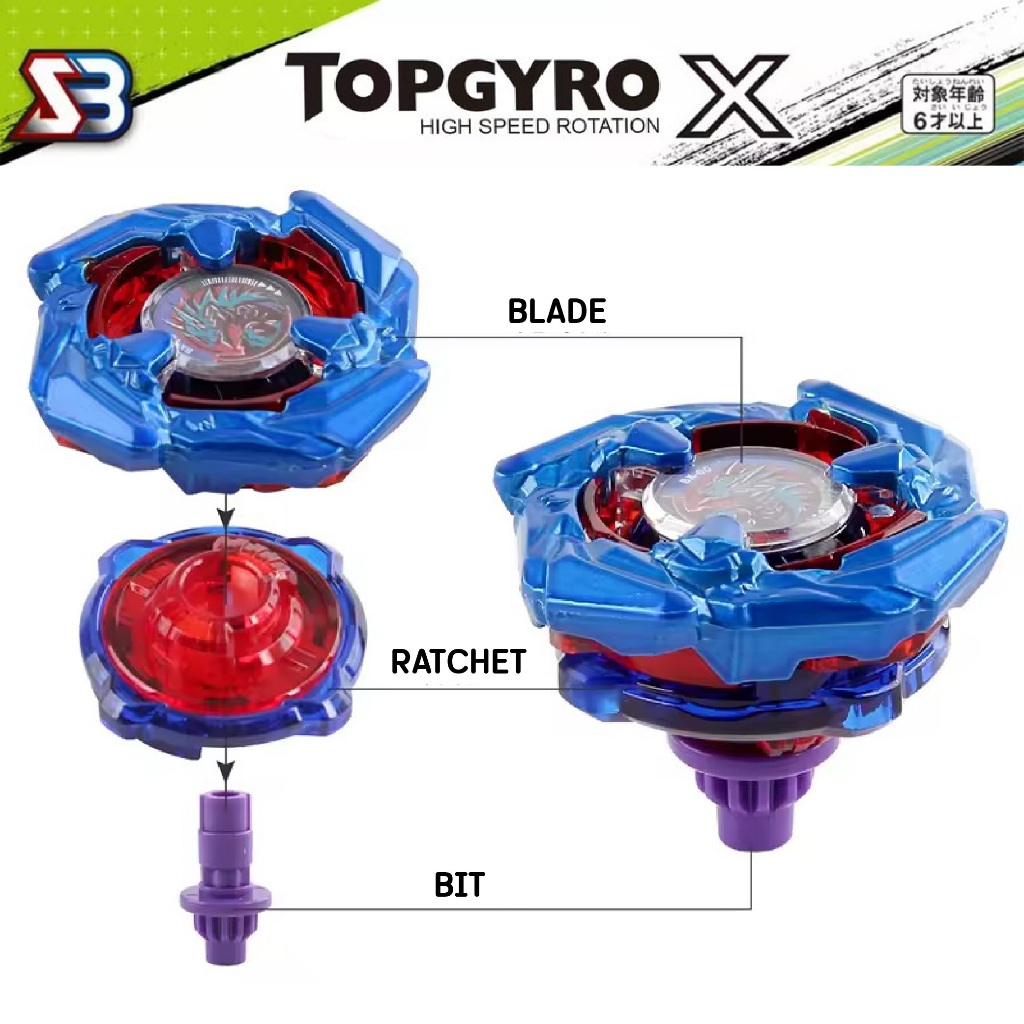 ลูกข่าง TOPGYRO X ของเล่นเด็ก เฉพาะลูกข่าง เลือกได้ 83 ลาย ลูกข่างหมุนสนุก ราคา ถูกที่สุด ดีลบีเคเค แกลเลอรีภาพที่ 6